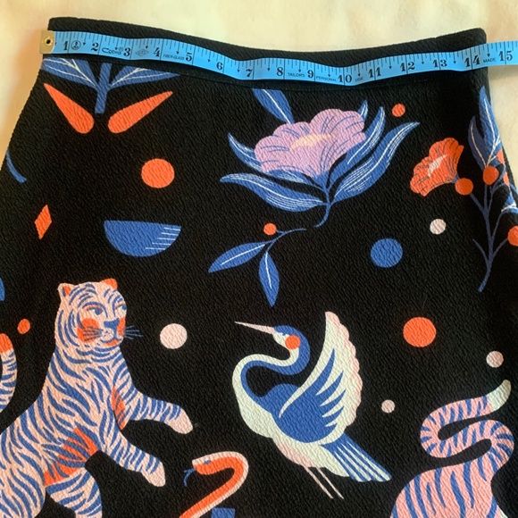 Asian Jungle Print Knit Skirt - Picture 3 of 11